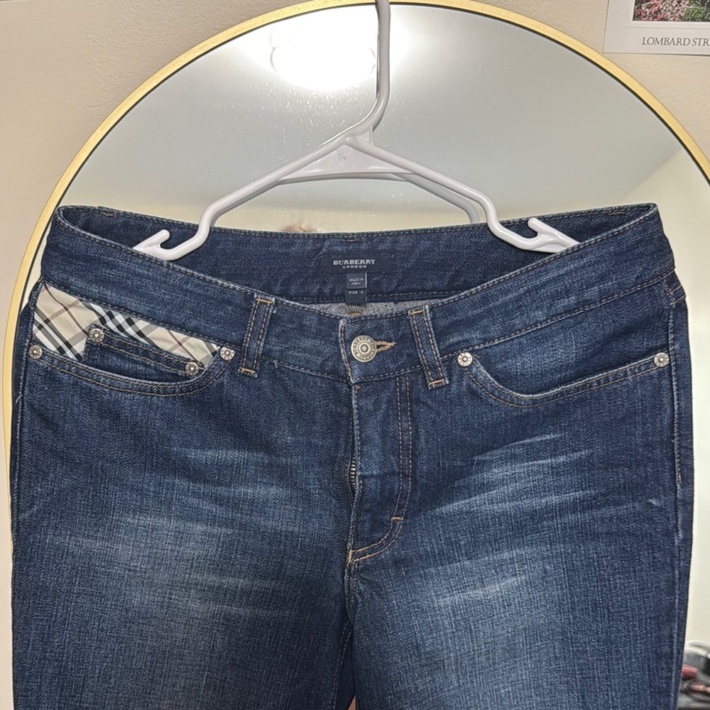 Burberry Blue Straight Leg Jeans - Picture 2 of 3